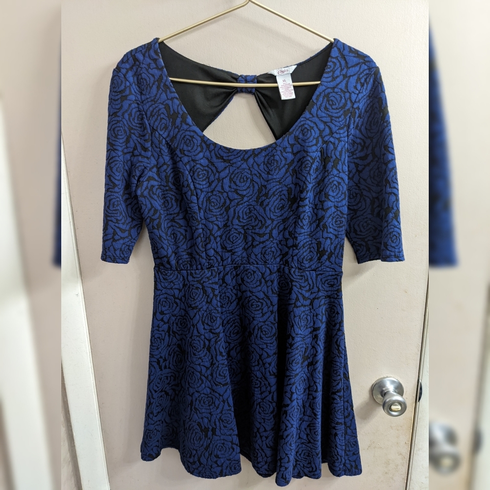Black and blue roses dress by candies
